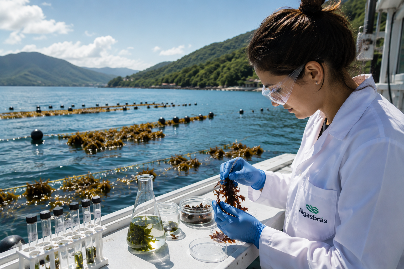 Integração mar e laboratório Algasbras